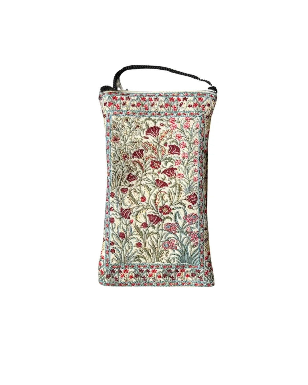 Kleine Tasche Beige/Blumen