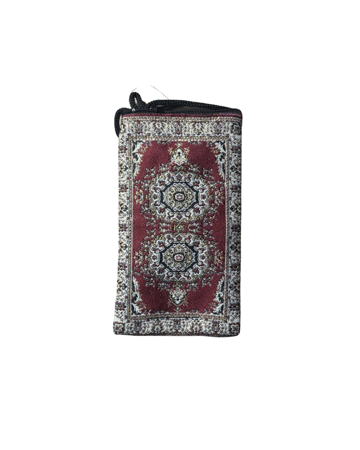 Kleine Tasche Dunkelrot/Beige